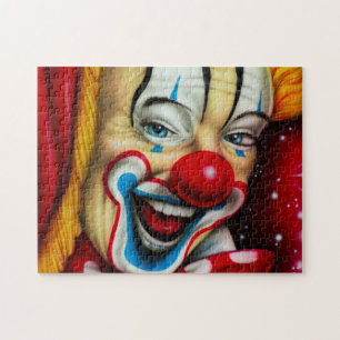 Puzzle Visage de clown coloré