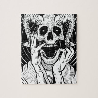 Puzzle visage de diable
