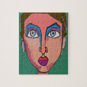 Puzzle Visage de femme Abstraite