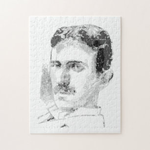 Puzzle Visage de Nikola Tesla