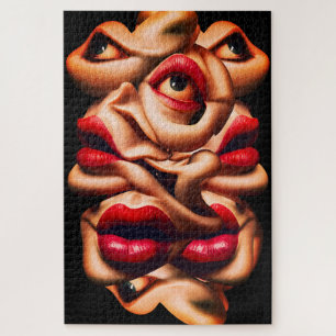 Puzzle Visages Abstraits Surréalistes Expressionnisme Gra