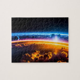 Puzzle Vision cosmique de la civilisation future d'au-del