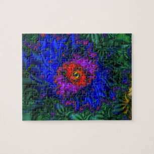 Puzzle Vision du tunnel   Arc-en-ciel Fractal Art