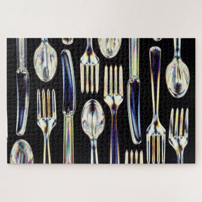 Puzzle Vitrine de la vaisselle à cuillère à soupe de cout (Horizontal)