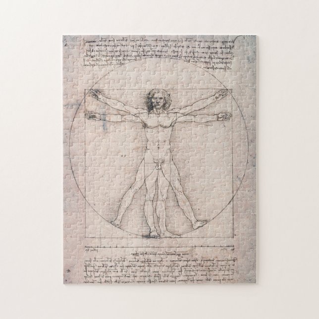 Puzzle Vitruvien Homme Vitruvien, Léonard de Vinci (Vertical)