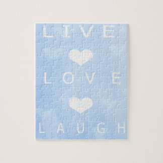 Puzzle vivant de rire d'amour