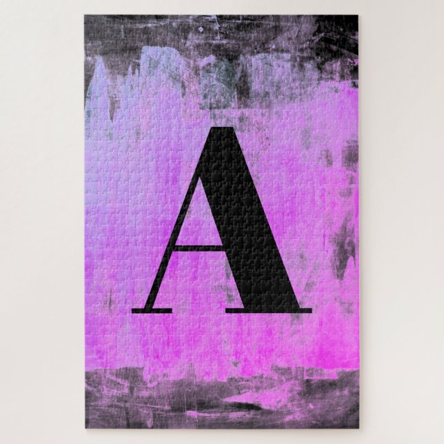 Puzzle Vive violet rose et noir (Vertical)