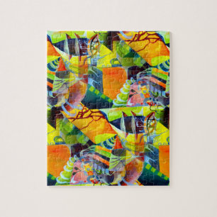 Puzzle Vivid Contemporains Dreams in Watercolor Artwork