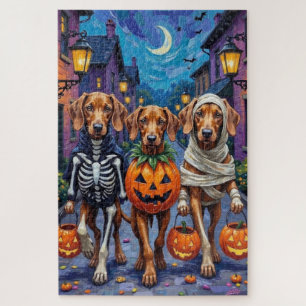 Puzzle Vizsla Chiens Trick ou Traiter en costume d'Hallow