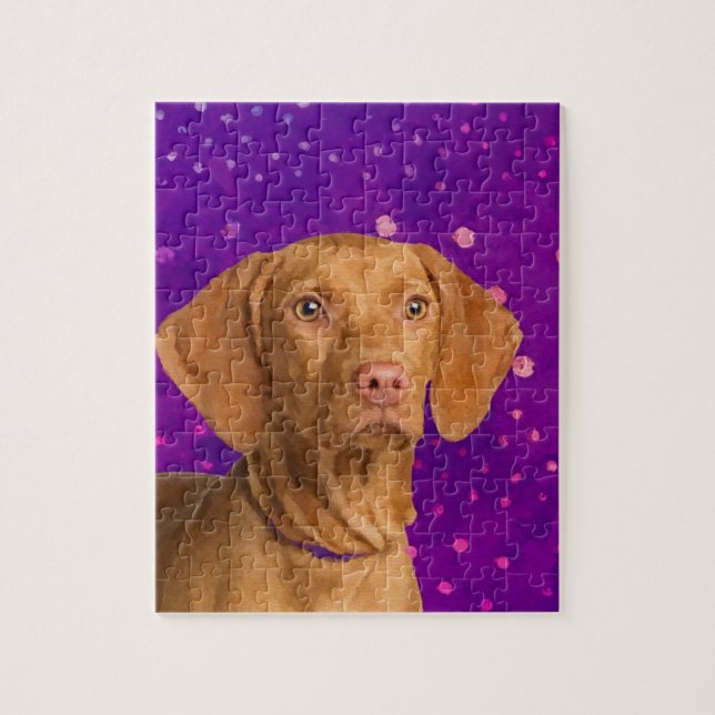 Puzzle Vizsla - chiot hongrois d'indicateur sur le (Vertical)