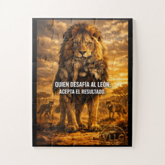 Puzzle VLLC Lion Vs Wolf Motivational Quote Lion King Wal