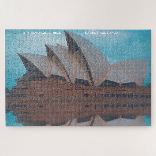 Puzzle Voeux d'anniversaire de Sydney (Horizontal)