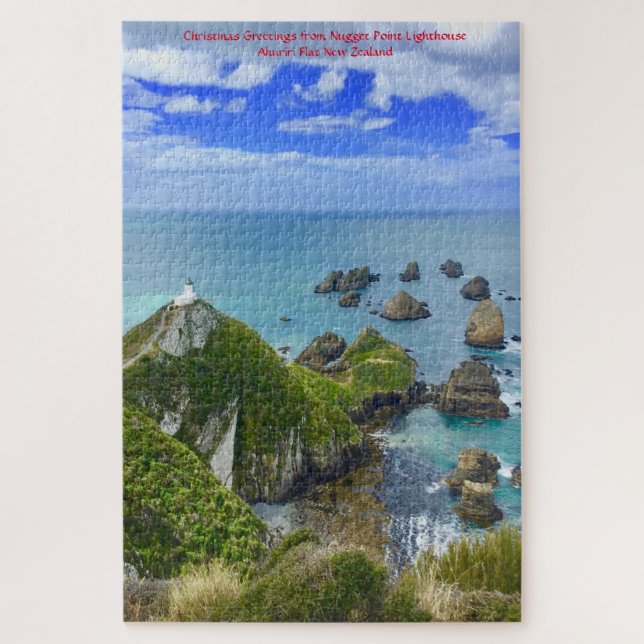 Puzzle Voeux d'anniversaire Nugget Point Lighthouse Jigsa (Vertical)