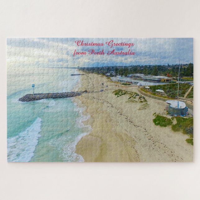 Puzzle Voeux d'anniversaire Perth Australie (Horizontal)