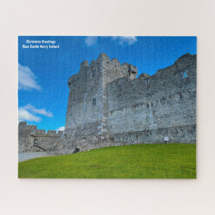 Puzzle Vœux de Noël Château de Ross Kerry Irlande Gigue