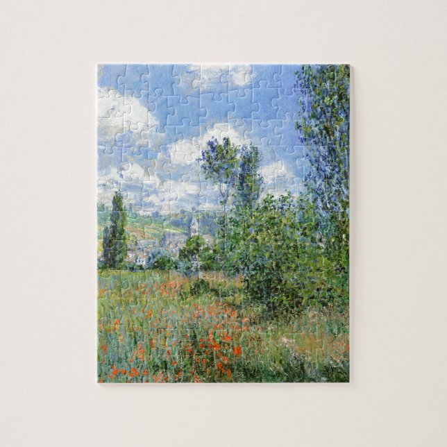 Puzzle Voie dans les champs de pavot - Claude Monet (Vertical)