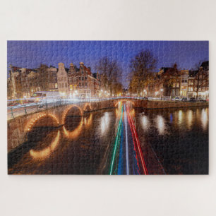 Puzzle Voies navigables d'Amsterdam Pays-Bas