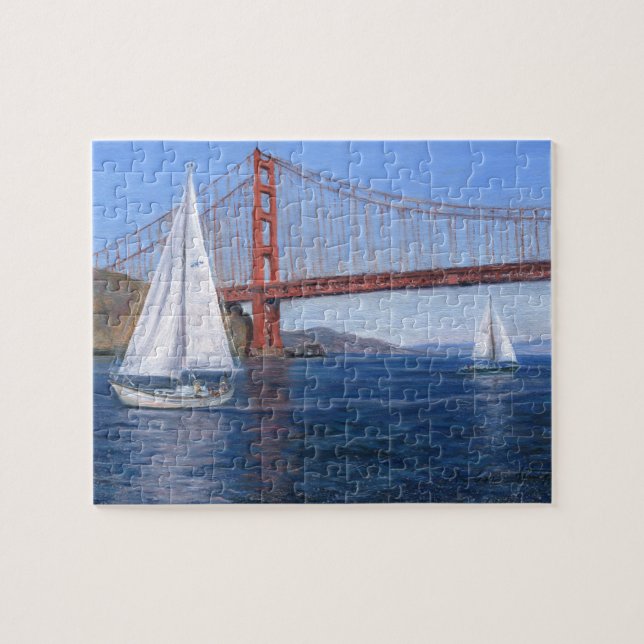 Puzzle : Voile sous le pont Golden Gate" (Horizontal)
