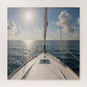 Puzzle Voilier sur eau calme de l'océan