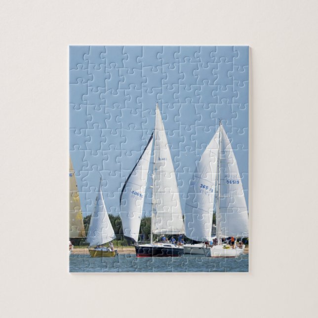 Puzzle Voiliers dessus 4 juillet (Vertical)