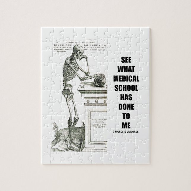 Puzzle Voir Ce Que L'École Médicale M'A Fait (Vesalius) (Vertical)