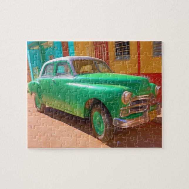 Puzzle Voiture américaine classique en La Havane, Cuba pu (Horizontal)