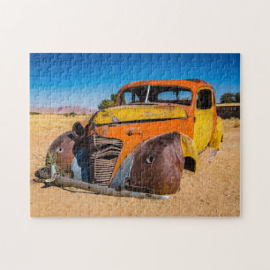 Puzzle Voiture ancienne et abandonnée à Solitaire, Namibi