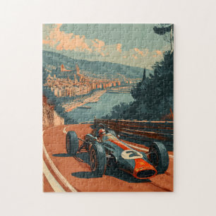 Puzzle Voiture de course vintage à Barcelone
