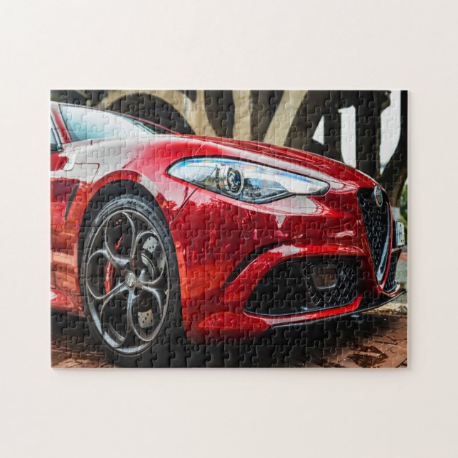 Puzzle Voiture rouge cool (Horizontal)