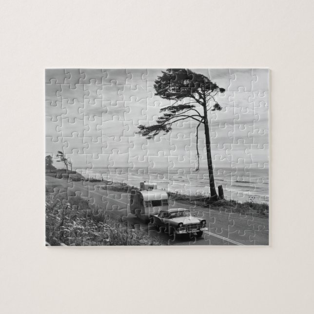 Puzzle Voiture tirant la remorque (Horizontal)