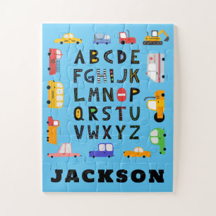 Puzzle Voitures et camions Alphabet Enfants