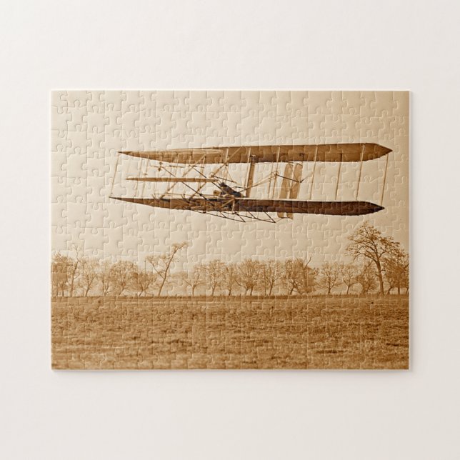 Puzzle Vol 85 Orville Wright Bi-avion C 1904 Sepia (Horizontal)