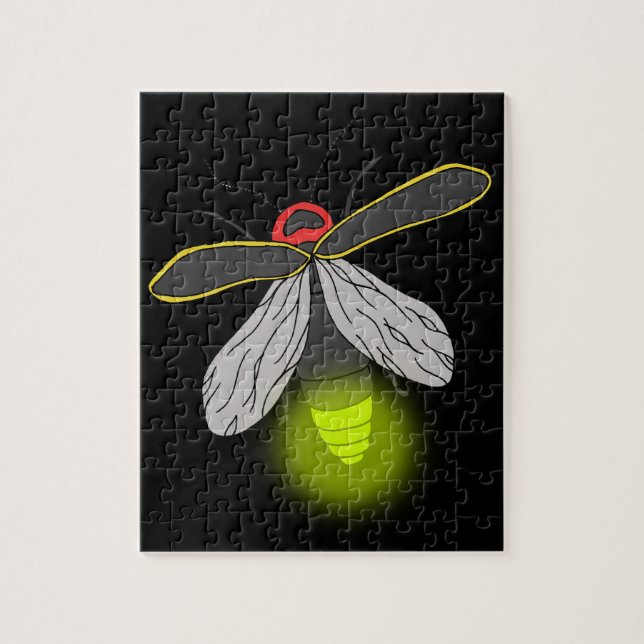 Puzzle vol d'insecte de foudre allumé (Vertical)