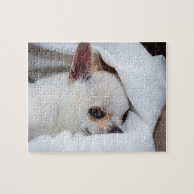 Puzzle Votre chiot chien de compagnie photo personnalisée (Horizontal)