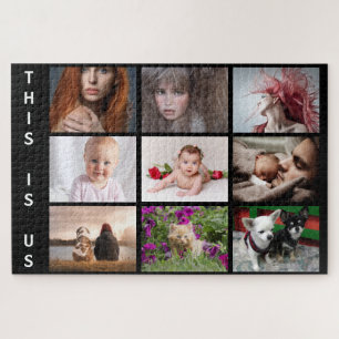 Puzzle Votre famille et les animaux de compagnie collage 