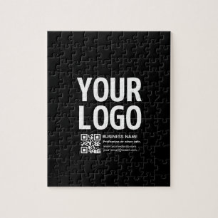 Puzzle Votre logo avec code QR et texte modifiables 