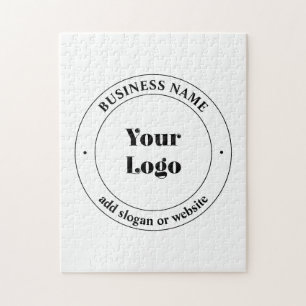 Puzzle Votre logo d'entreprise et texte promotionnel Bl