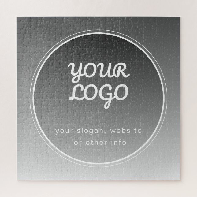 Puzzle Votre logo et votre texte modifiable | Gradient gr (Vertical)