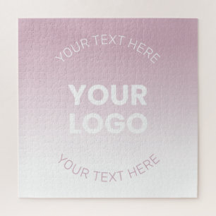 Puzzle Votre logo   Ombré moderne rose poussiéreux et bla