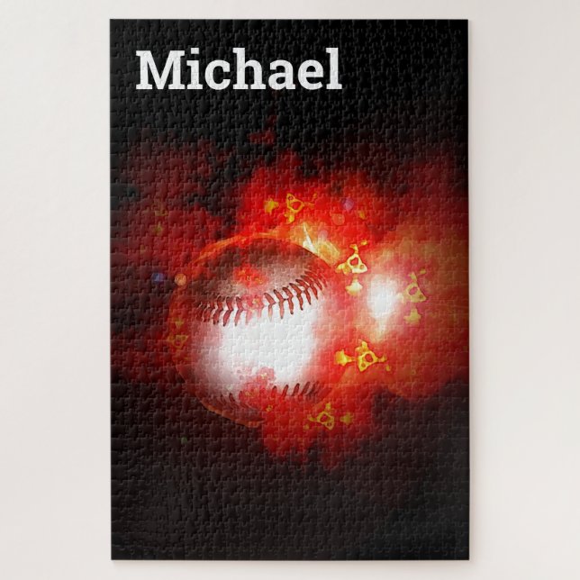 Puzzle Votre nom Baseball - Art sportif