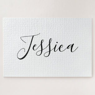 Puzzle Votre nom   Script élégant