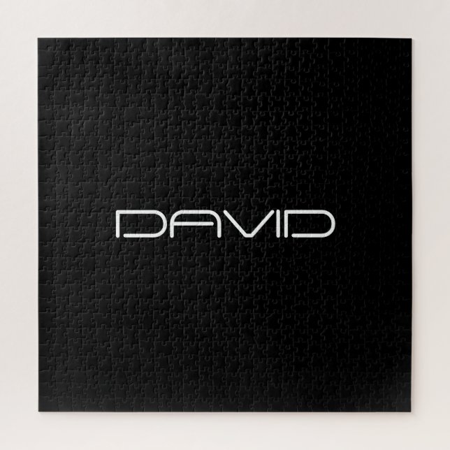 Puzzle Votre nom | Texte personnalisable stylisé Cool (Vertical)