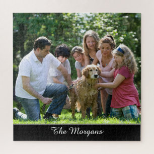 Puzzle Votre photo et nom, ou message, en blanc