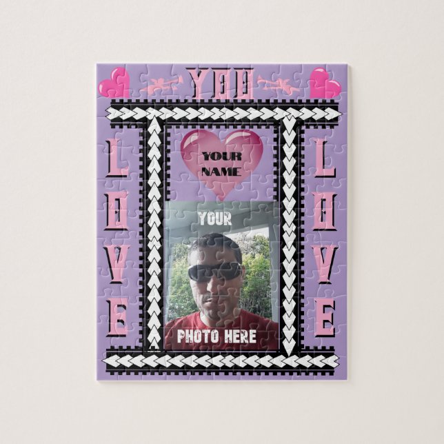 Puzzle Votre photo ici Saint Valentin (Vertical)