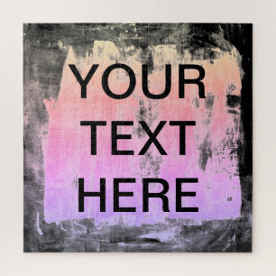 Puzzle Votre texte et Ombre coloré