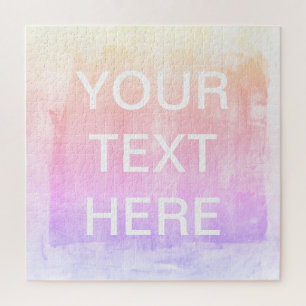 Puzzle Votre texte et ombre dégradée colorée en dégradé