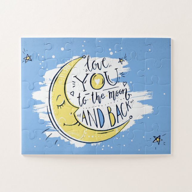 Puzzle Vous aimez la lune et le retour (Horizontal)