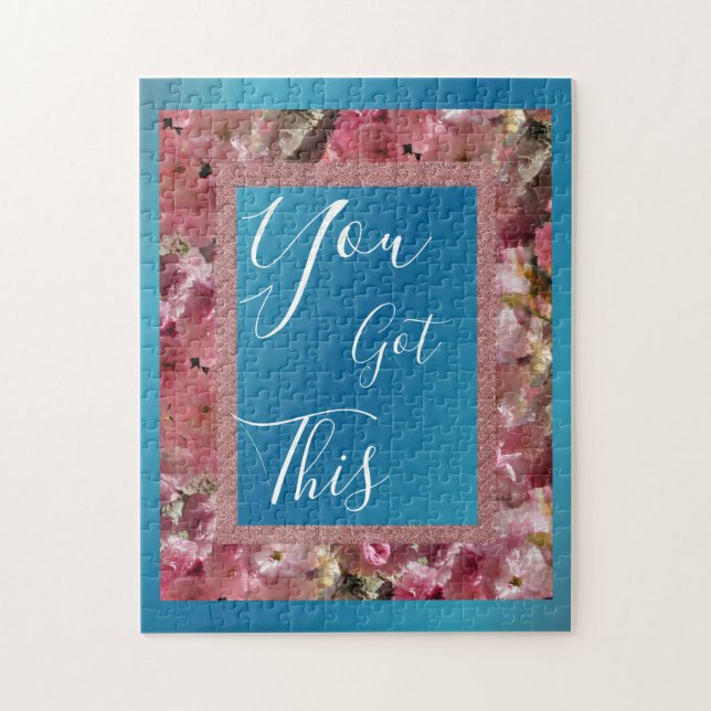 Puzzle Vous Avez Ce Ressort Rose Blossoms Inspirant (Vertical)