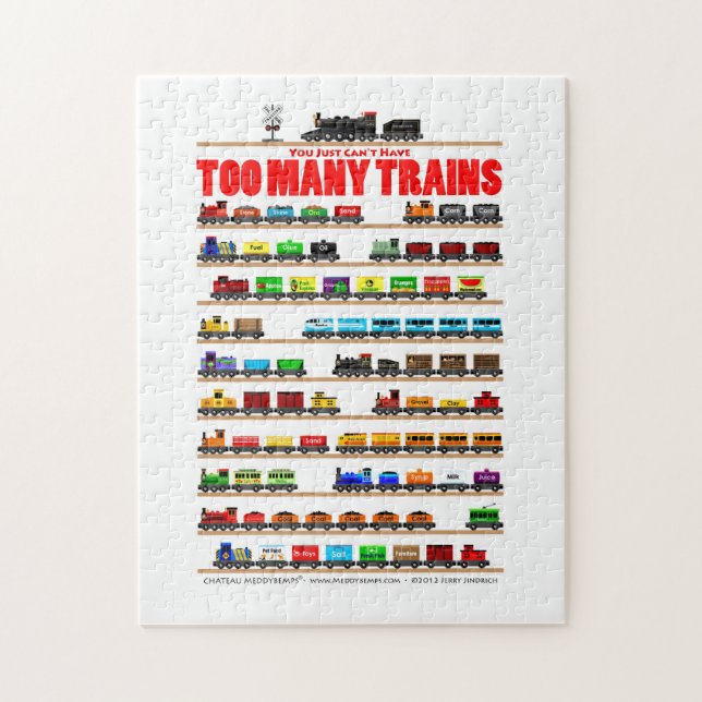 Puzzle Vous juste ne pouvez pas avoir trop de trains ! (Vertical)