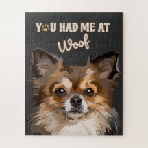 Vous m'avez eu au portrait de chien texte